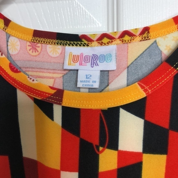 Lularoe Gracie Ornament Christmas Holiday Top Unisex 12/14 New - Picture 3 of 5